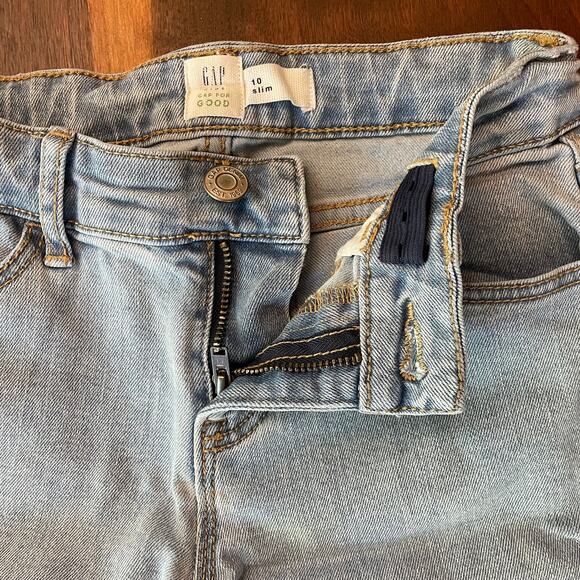 Girls Jeans Gap Kids Adjustable Waist Size 10 Slim EUC - Picture 8 of 8
